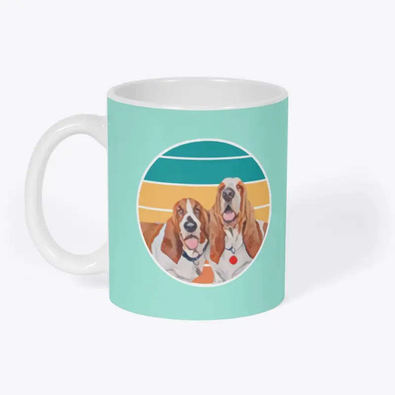 Retro Basset Hound