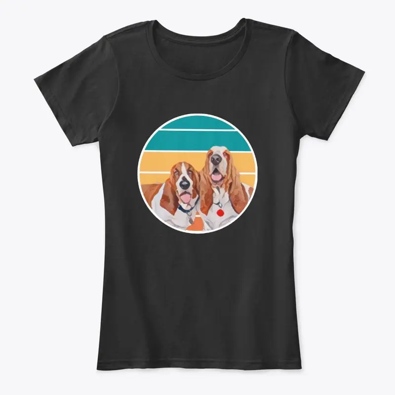 Retro Basset Hound